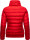 Marikoo Poisen Damen Winter Jacke Stepp Winterjacke mit Stehkragen warm gefüttert B667 Rot Größe XL - Gr. 42