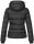 Marikoo Sole Designer Damen Winter Jacke Steppjacke B668 Schwarz Größe M - Gr. 38