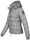 Marikoo Sole Designer Damen Winter Jacke Steppjacke B668 Grau Größe XS - Gr. 34
