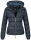 Marikoo Sole Designer Damen Winter Jacke Steppjacke B668 Navy Größe XS - Gr. 34