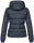 Marikoo Sole Designer Damen Winter Jacke Steppjacke B668 Navy Größe XS - Gr. 34