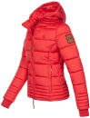 Marikoo Sole Designer Damen Winter Jacke Steppjacke B668 Rot Größe XS - Gr. 34