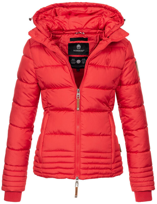 Marikoo Sole Designer Damen Winter Jacke Steppjacke B668 Rot Größe M - Gr. 38