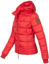 Marikoo Sole Designer Damen Winter Jacke Steppjacke B668 Rot Größe M - Gr. 38
