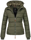 Marikoo Sole Designer Damen Winter Jacke Steppjacke B668 Forest Green Größe S - Gr. 36