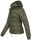 Marikoo Sole Designer Damen Winter Jacke Steppjacke B668 Forest Green Größe L - Gr. 40