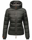 Marikoo Sole Designer Damen Winter Jacke Steppjacke B668 Anthrazit Größe M - Gr. 38