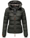 Marikoo Sole Designer Damen Winter Jacke Steppjacke B668 Anthrazit Größe XXL - Gr. 44