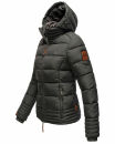 Marikoo Sole Designer Damen Winter Jacke Steppjacke B668 Anthrazit Größe XXL - Gr. 44