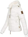 Marikoo Sole Designer Damen Winter Jacke Steppjacke B668 Weiß Größe S - Gr. 36
