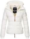Marikoo Sole Designer Damen Winter Jacke Steppjacke B668 Weiß Größe XXL - Gr. 44