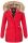 Navahoo Cristal Damen Winterjacke Parka mit Kunstfell B669 Rot Gr.S