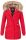 Navahoo Cristal Damen Winterjacke Parka mit Kunstfell B669 Rot Gr.XXL