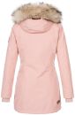 Navahoo Cristal Damen Winterjacke Parka mit Kunstfell B669 Rosa Gr.XS