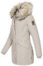 Navahoo Cristal Damen Winterjacke Parka mit Kunstfell B669 Beige Gr.S