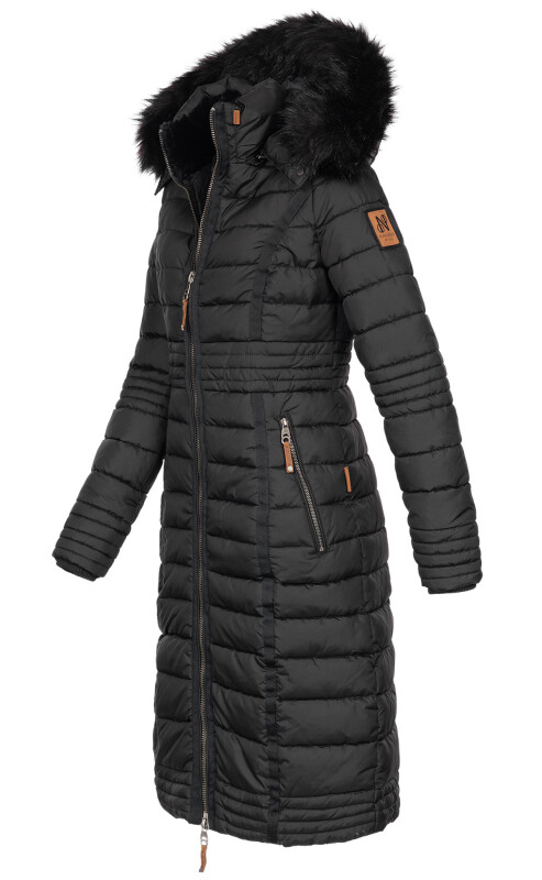 Navahoo Umay warme Damen Winter Jacke lang gesteppt mit Teddyfell B67,  109,90 €