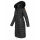 Navahoo Umay warme Damen Winter Jacke lang gesteppt mit Teddyfell B670 Schwarz Größe M - Gr. 38