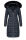 Navahoo Umay warme Damen Winter Jacke lang gesteppt mit Teddyfell B670 Navy Größe S - Gr. 36