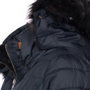 Navahoo Umay warme Damen Winter Jacke lang gesteppt mit Teddyfell B670 Navy Größe XL - Gr. 42