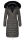 Navahoo Umay warme Damen Winter Jacke lang gesteppt mit Teddyfell B670 Anthrazit Größe S - Gr. 36