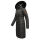 Navahoo Umay warme Damen Winter Jacke lang gesteppt mit Teddyfell B670 Anthrazit Größe L - Gr. 40