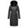 Navahoo Umay warme Damen Winter Jacke lang gesteppt mit Teddyfell B670 Anthrazit Größe XXL - Gr. 44