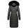 Navahoo Umay warme Damen Winter Jacke lang gesteppt mit Teddyfell B670 Anthrazit Größe XXL - Gr. 44