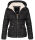 Navahoo Megan Damen Winter Stepp Jacke mit Tedyfell B672 Schwarz Größe XS - Gr. 34