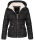 Navahoo Megan Damen Winter Stepp Jacke mit Tedyfell B672 Schwarz Größe M - Gr. 38