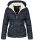 Navahoo Megan Damen Winter Stepp Jacke mit Tedyfell B672 Navy Größe S - Gr. 36