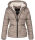 Navahoo Megan Damen Winter Stepp Jacke mit Tedyfell B672 Taupe Größe XL - Gr. 42