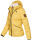 Navahoo Megan Damen Winter Stepp Jacke mit Tedyfell B672 Gelb Größe XXL - Gr. 44