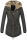 Navahoo Diamond warme Damen Winter Jacke lang mit Teddyfell B648 Anthrazit Größe XS - Gr. 34