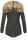 Navahoo Diamond warme Damen Winter Jacke lang mit Teddyfell B648 Anthrazit Größe XS - Gr. 34