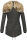 Navahoo Diamond warme Damen Winter Jacke lang mit Teddyfell B648 Anthrazit Größe L - Gr. 40