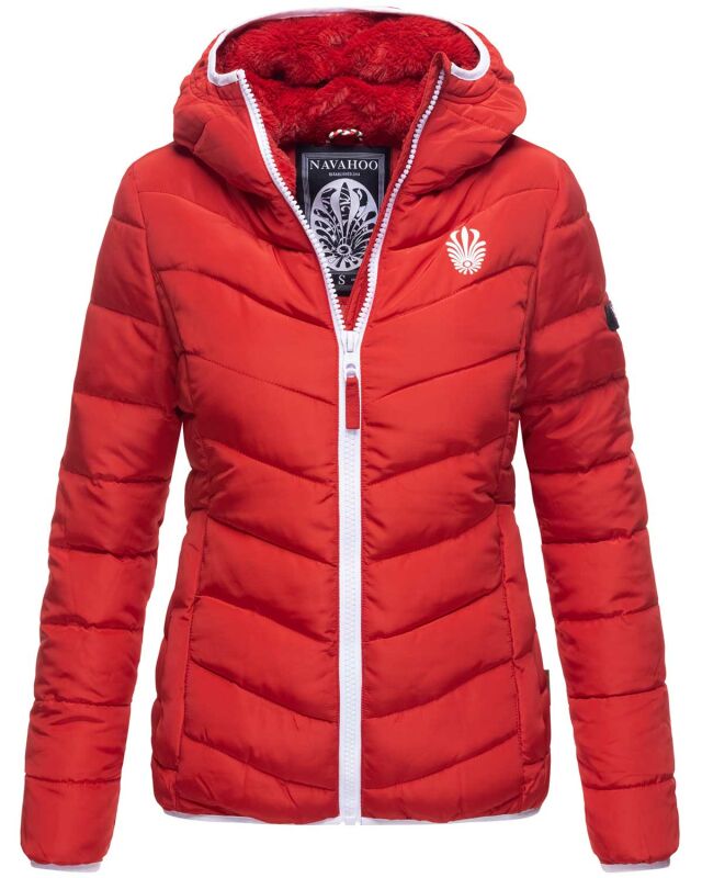 Navahoo Elva leichte Damen Stepp Jacke B675 Rot Größe XS - Gr. 34