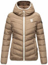 Navahoo Elva leichte Damen Stepp Jacke B675 Taupe Größe XS - Gr. 34