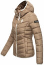 Navahoo Elva leichte Damen Stepp Jacke B675 Taupe Größe XS - Gr. 34