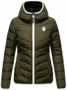 Navahoo Elva leichte Damen Stepp Jacke B675 Olive Größe XS - Gr. 34