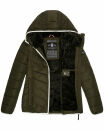 Navahoo Elva leichte Damen Stepp Jacke B675 Olive Größe M - Gr. 38