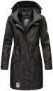 Navahoo Deike Damen lange Regenjacke mit Teddyfell und...