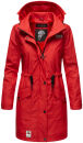 Navahoo Deike Damen lange Regenjacke mit Teddyfell und...