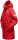 Navahoo Deike Damen lange Regenjacke mit Teddyfell und Kapuze B678 Rot Größe XL - Gr. 42