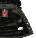 Navahoo warme Damen Winterjacke Kurzjacke gefüttert B301 Anthrazit Größe XS - Gr. 34