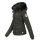 Navahoo warme Damen Winterjacke Kurzjacke gefüttert B301 Anthrazit Größe XS - Gr. 34