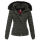 Navahoo warme Damen Winterjacke Kurzjacke gefüttert B301 Anthrazit Größe XXL - Gr. 44
