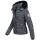Navahoo warme Damen Winterjacke Kurzjacke gefüttert B301 Anthrazit Größe XXL - Gr. 44