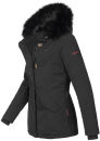 Navahoo Nisam Damen Winter Jacke warm gefüttert B626 Schwarz Größe XXL - Gr. 44