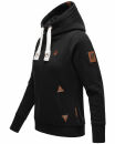 Navahoo Damen Sweatshirt Hoodie mit Kapuze B563 Schwarz Größe S - Gr. 36