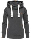 Navahoo Damen Sweatshirt Hoodie mit Kapuze B563 Dunkelgrau Größe M - Gr. 38